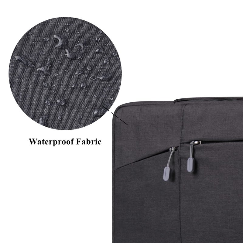 Megoo 13" Laptop Sleeve Case with Accessory Pouch for Microsoft Surface Laptop 13" 2025/7 13.8"/ 6 5 4 3 13.5"/Book 3 2 13.5", Carry Bag for 13" 14" Computer(Black with Charger Case) - Image 5